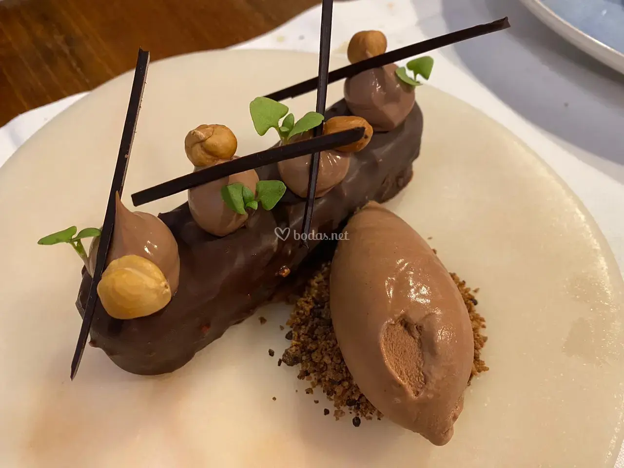 Postre de chocolate