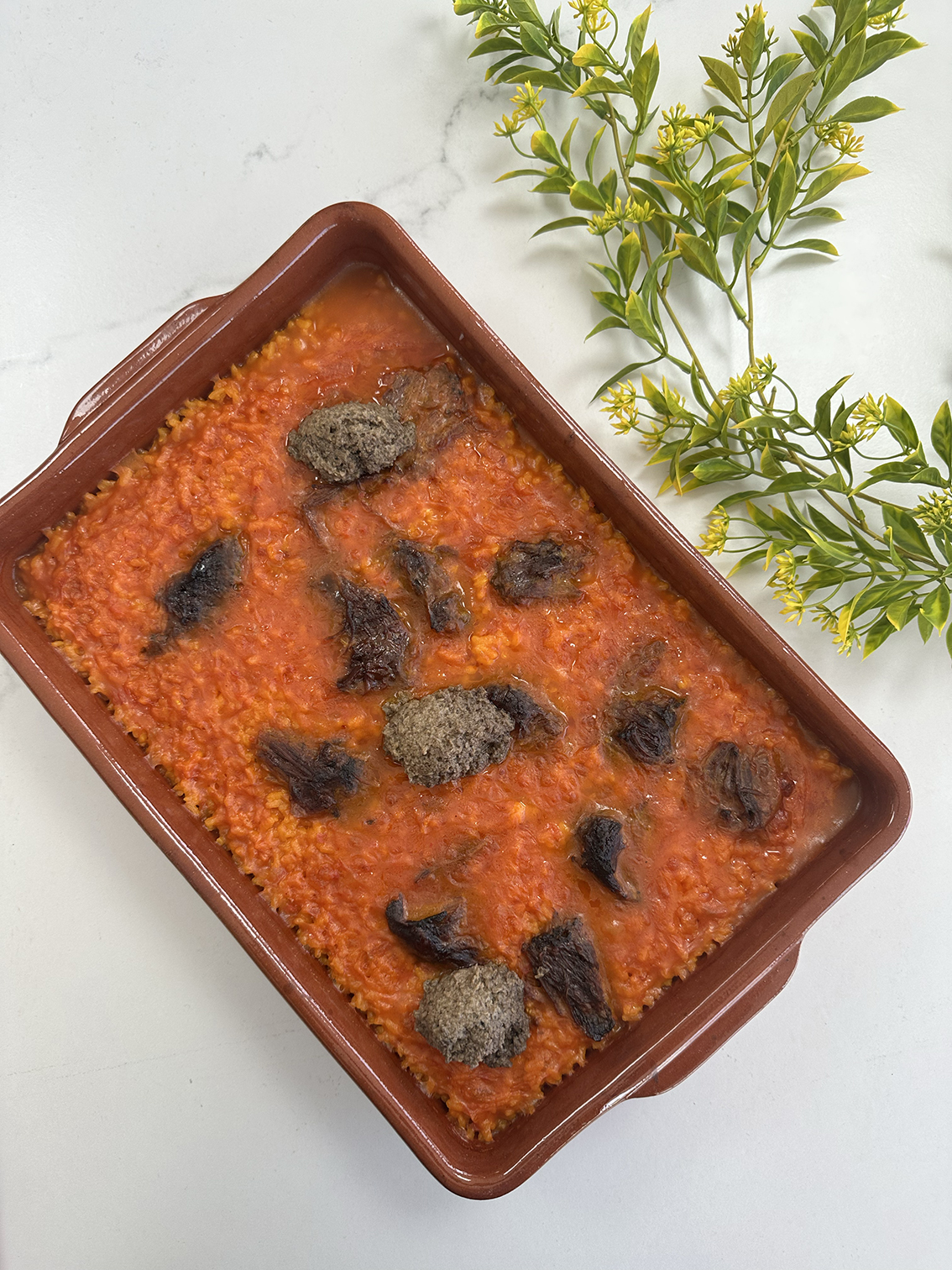 Arroz a Banda de Carrillada y Trufas