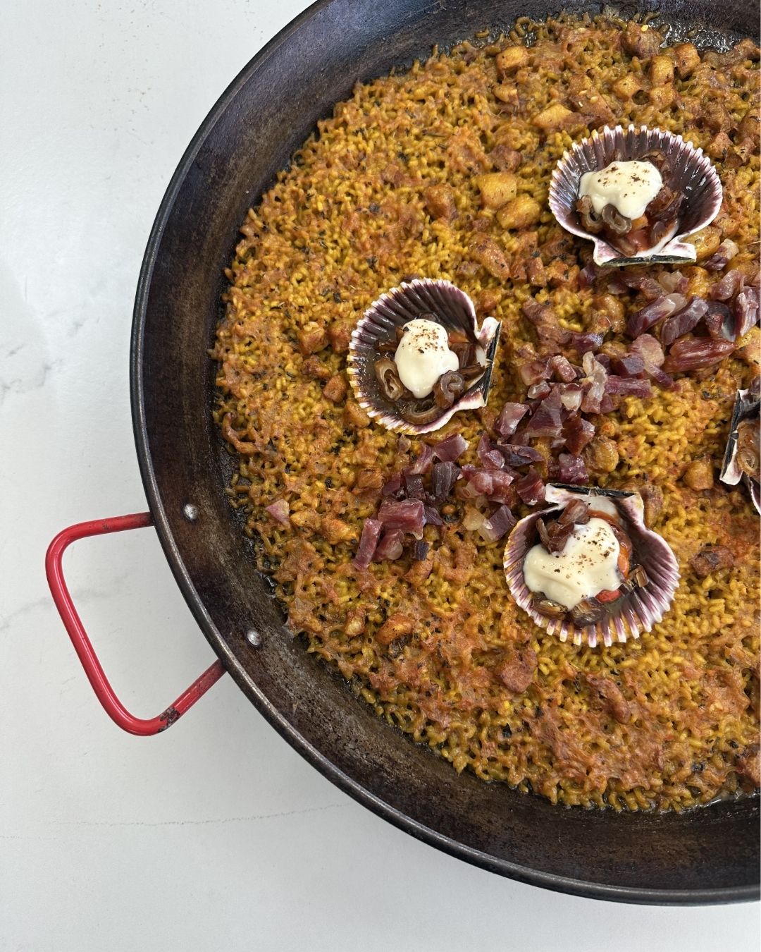 Arroz de Zamburiñas y Jamón Ibérico